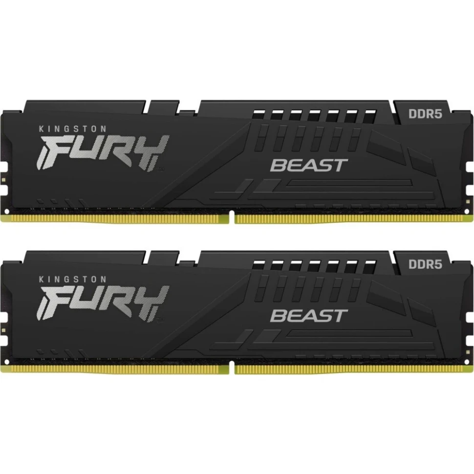 Оперативная память 32 Gb 6400 MHz Kingston FURY Beast Black (KF564C32BBK2-32)
