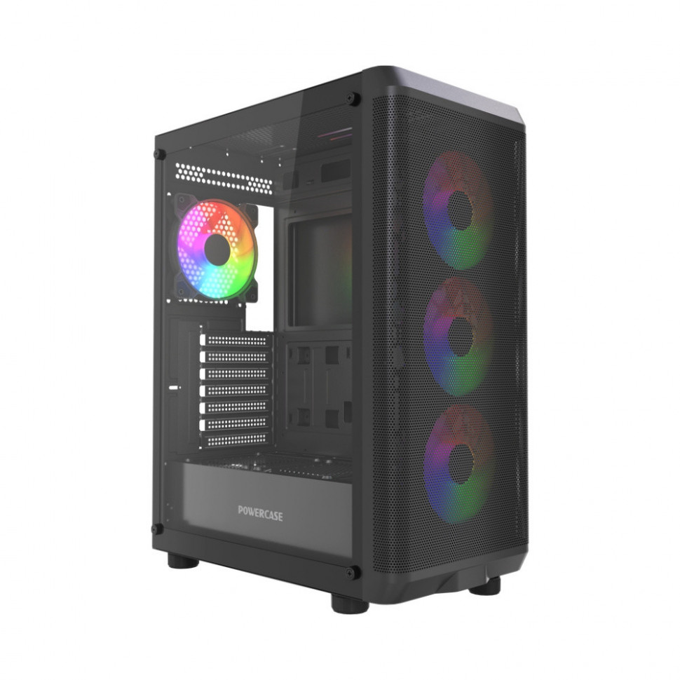 Компьютерный корпус Powercase Mistral EA22 TG FRGB Black (CMAEA22-L4)