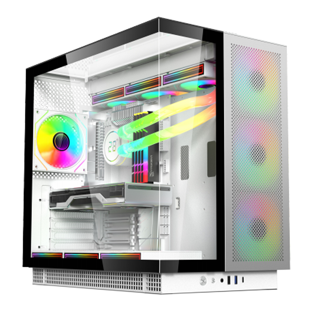 Компьютерный корпус ACD Phantom 100 TG ARGB White (AH-SI1GC-000)